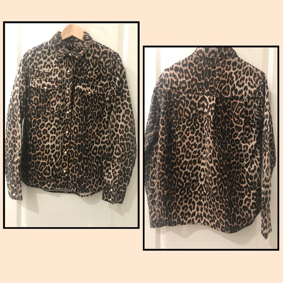 ALL SAINTS- Ezra Animal Print Twill Shirt (NWT) - Picture 3 of 16